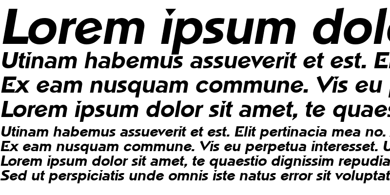 Sample of Napoli Bold Italic