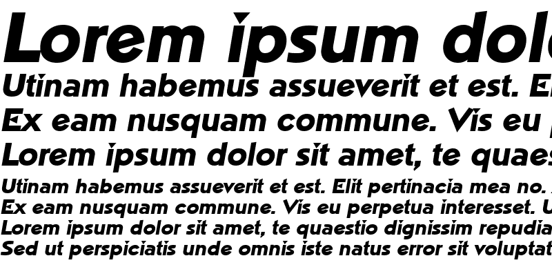 Sample of NapoliLH Bold Italic