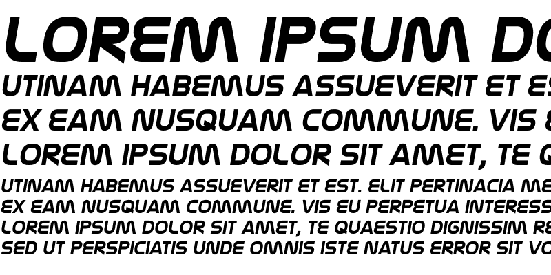 Sample of Nasalization Bold Italic