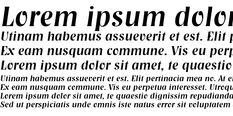 Sample of NashvilleEF Medium Italic