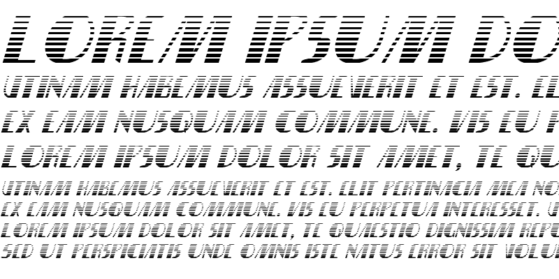Sample of Nathan Brazil Gradient Italic