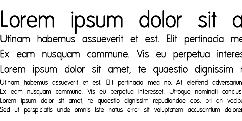 Sample of National First Font Normal