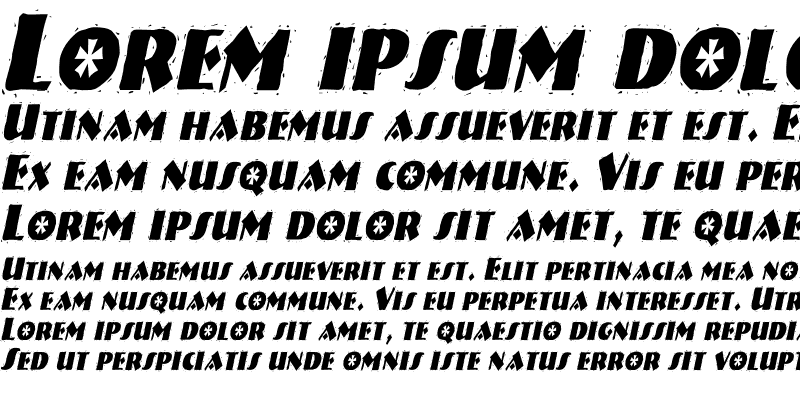 Sample of NatividadCondensed Italic
