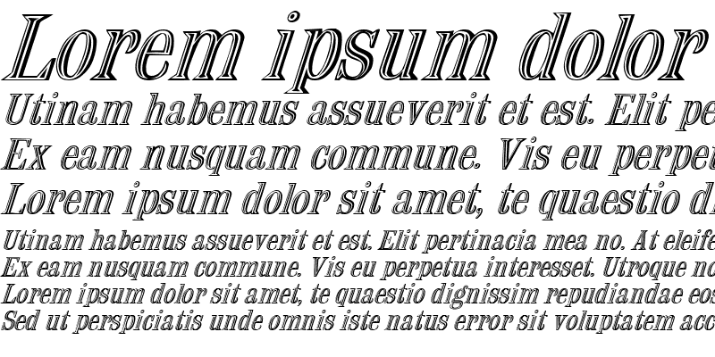 Sample of Nauert Italic