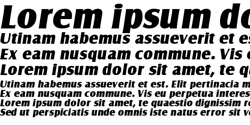 Sample of NautoDisplaySSi Italic
