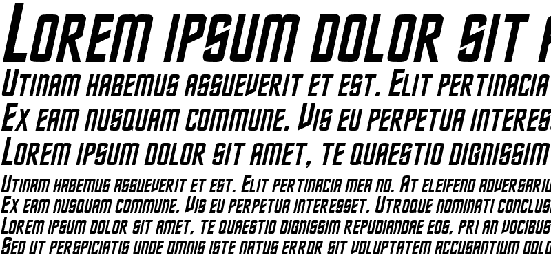 Sample of Nebula Italic