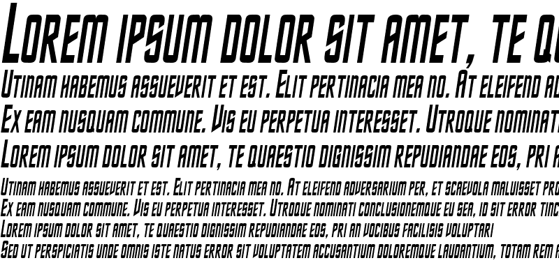 Sample of NebulaCondensed Italic