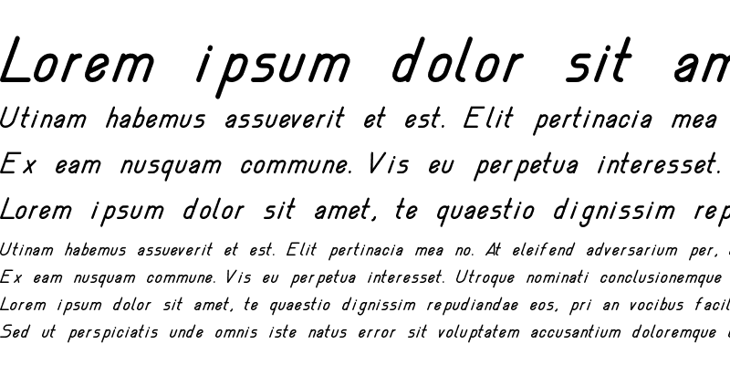 Sample of Nemesia italic