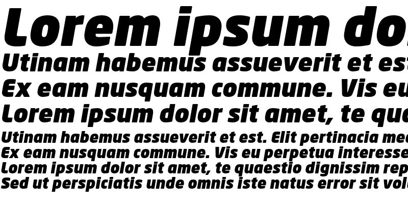 Sample of Neo Sans Std Ultra Italic