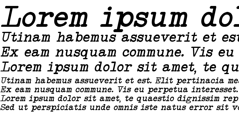 Sample of NeoBulletin Italic Regular