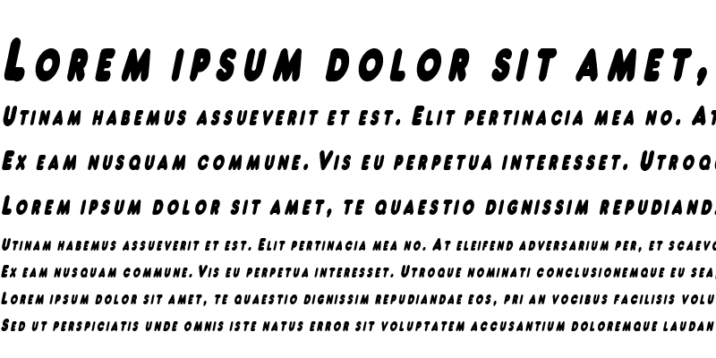 Sample of NeonCondensed Italic