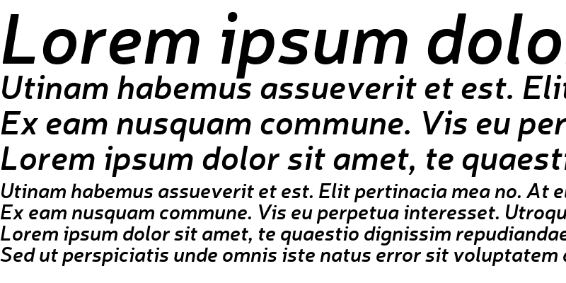 Sample of Neris SemiBold Italic