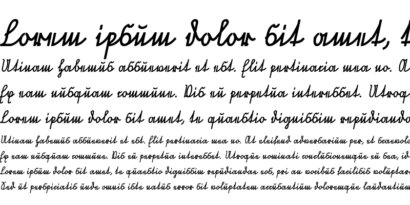 Sample of Neue Rudelskopf Verbunden Bold Italic