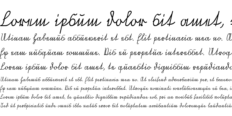 Sample of Neue Rudelskopf Verbunden Italic