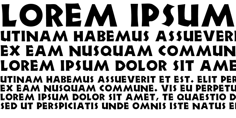 Sample of Neuland Font Regular