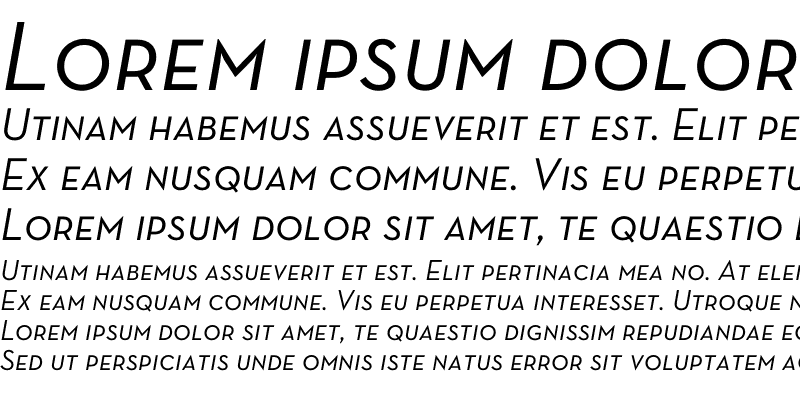 Sample of Neutra Text Book SC Italic