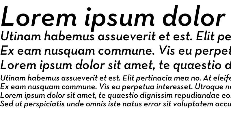 Sample of Neutra Text Demi Italic