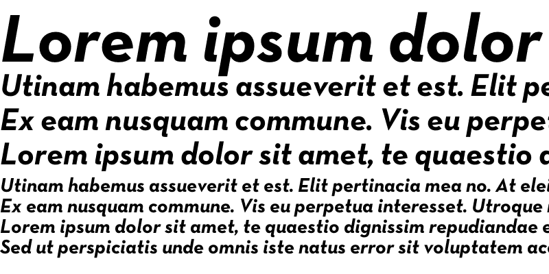 Sample of Neutra Text TF Bold Italic