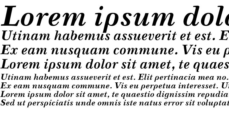 Sample of NevaC Bold Italic