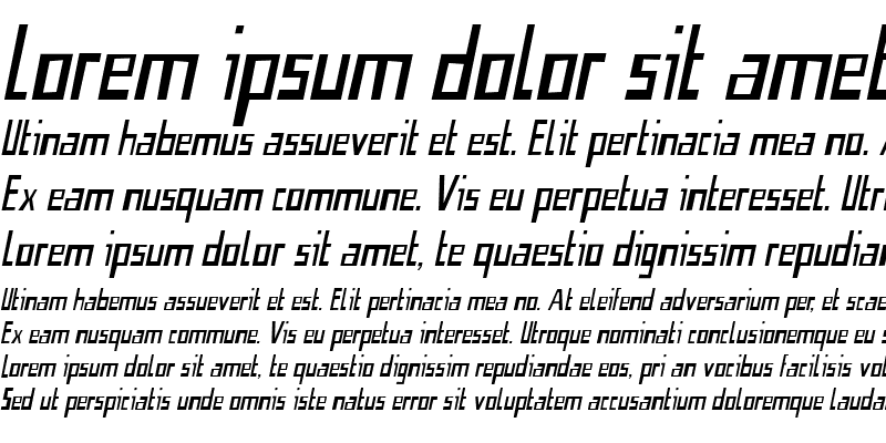 Sample of Nevermind Italic