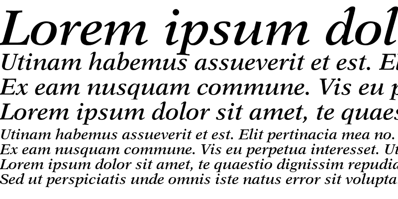 Sample of New Aster Semi- Bold Italic