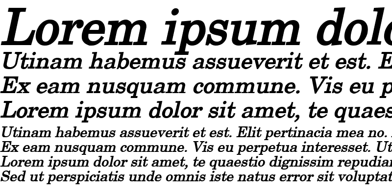 Sample of New Boston Bold Italic