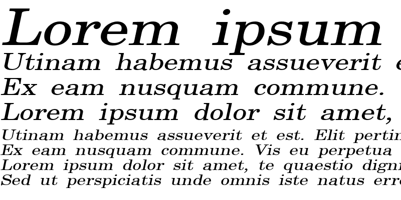 Sample of New Boston-Extended Italic