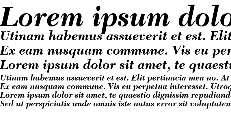 Sample of New Caledonia Bold Italic OsF