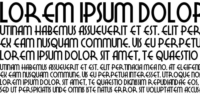 Sample of New Deal Deco NF Bold