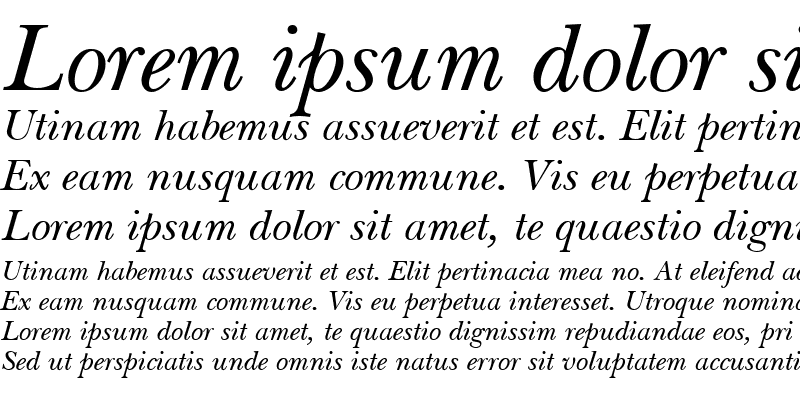 Sample of New Hounds Italic