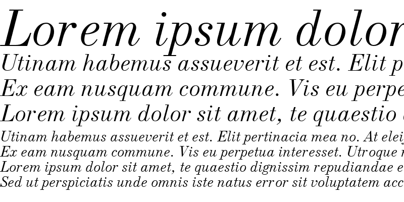 Sample of New Standard Old Italic