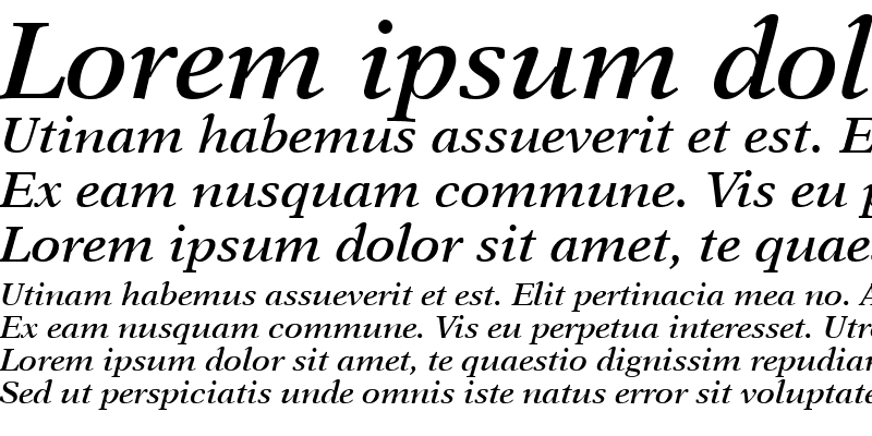 Sample of NewAster LT SemiBold Italic