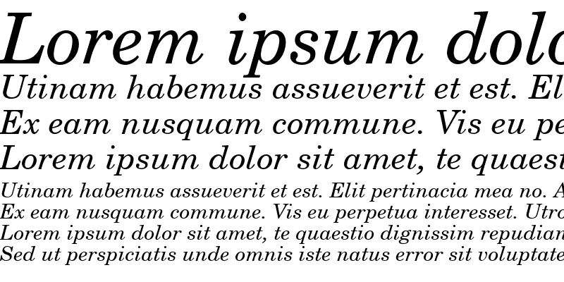 Sample of NewBrunswick Italic