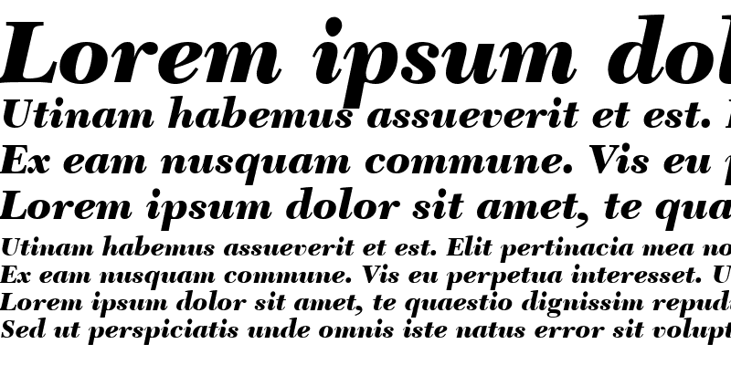 Sample of NewCaledonia LT SemiBold Bold Italic