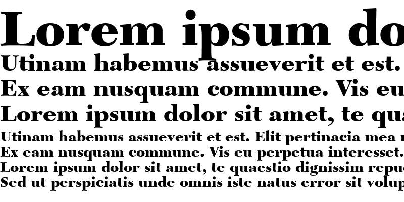 Sample of NewCaledonia LT SemiBold Bold