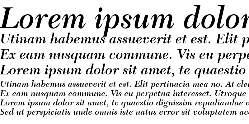 Sample of NewCaledonia LT SemiBold Italic