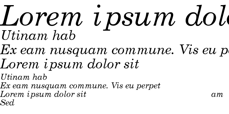 Sample of NewCenturySchlbk-Normal-Italic Regular