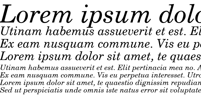 Sample of NewCenturySchlbk S Italic