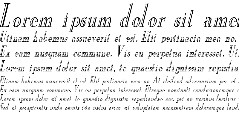 Sample of NewEngEngrCondensed Italic