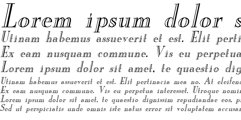 Sample of NewEnglandEngraved Italic
