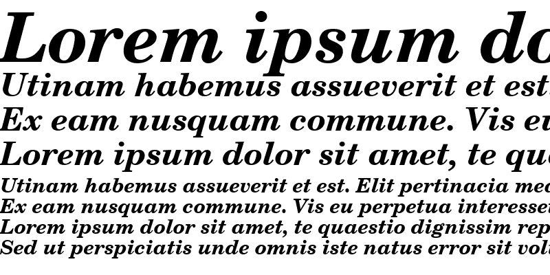 Sample of NewMilleniumSchlbkSH Bold Italic