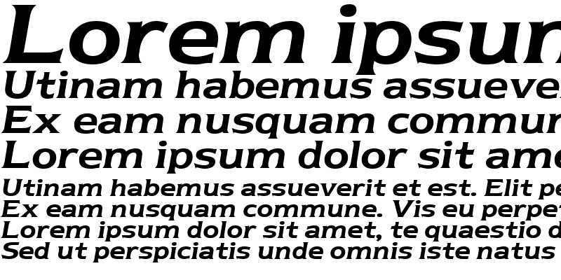 Sample of Newtext Bold Italic