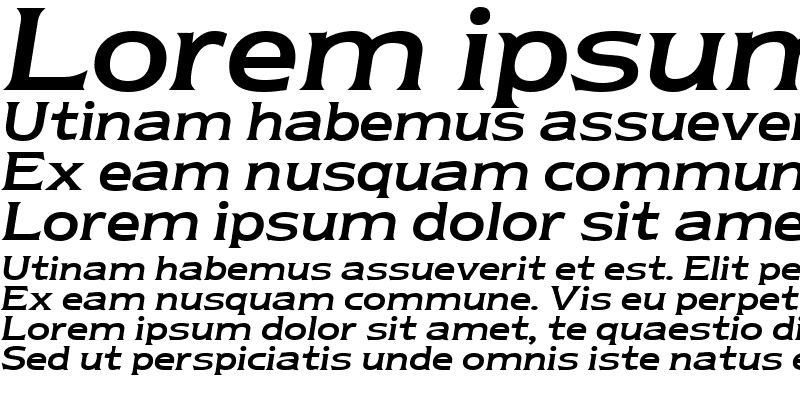 Sample of Newtext Reglr Italic