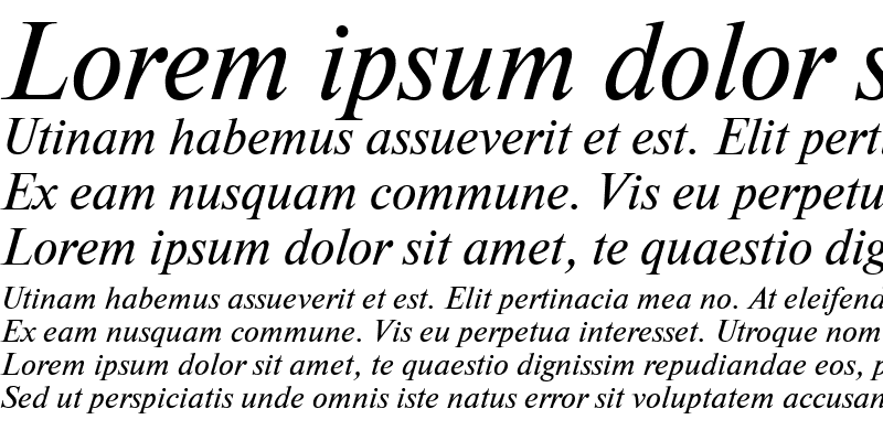 Sample of NewtonATT Italic