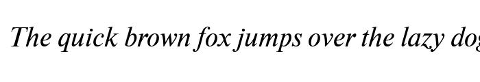 Preview of NewtonWINCTT Italic