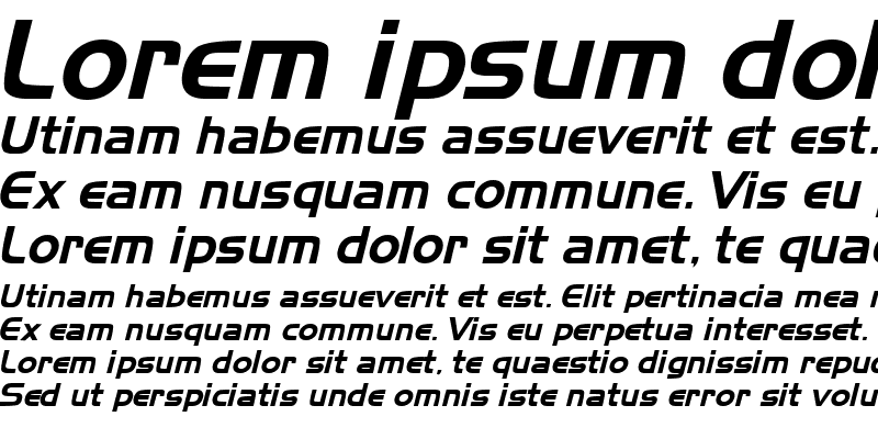 Sample of Newtown Italic