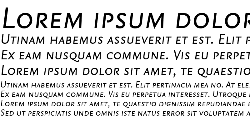 Sample of NexusSans-ItalicSC