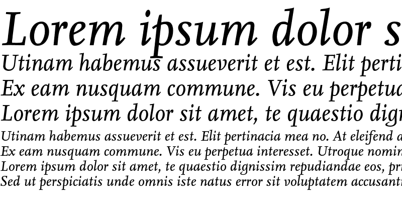 Sample of NexusSerif-Italic Regular