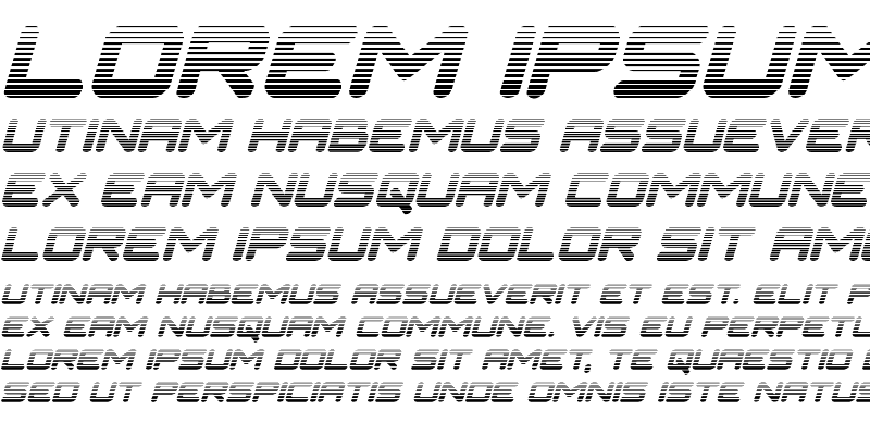 Sample of NGC 292 Gradient Italic