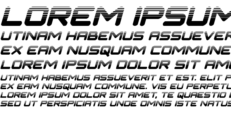 Sample of NGC 292 Halftone Italic